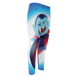 Cute Dracula Print Men's Compression Pants