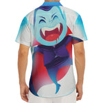 Cute Dracula Print Men's Deep V-Neck Shirt