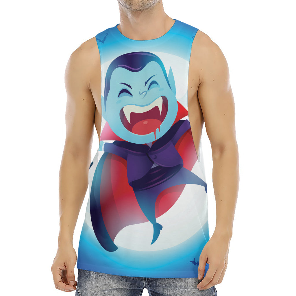 Cute Dracula Print Men's Muscle Tank Top