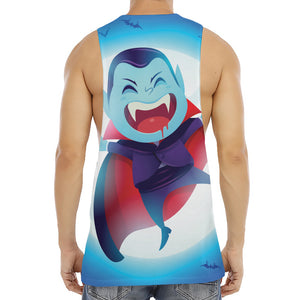 Cute Dracula Print Men's Muscle Tank Top