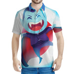 Cute Dracula Print Men's Polo Shirt