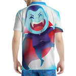 Cute Dracula Print Men's Polo Shirt