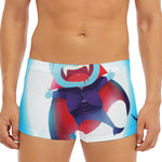 Cute Dracula Print Men's Short Boxer Briefs