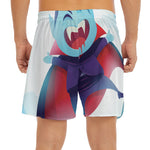 Cute Dracula Print Men's Split Running Shorts