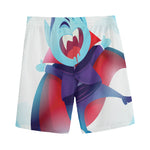 Cute Dracula Print Men's Sports Shorts