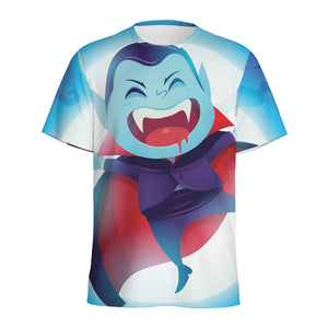 Cute Dracula Print Men's Sports T-Shirt