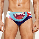 Cute Dracula Print Men's Swim Briefs