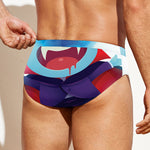 Cute Dracula Print Men's Swim Briefs