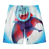 Cute Dracula Print Men's Swim Trunks