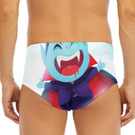Cute Dracula Print Men's Triangle Swim Briefs