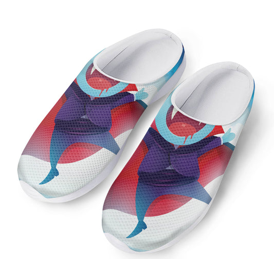 Cute Dracula Print Mesh Casual Shoes