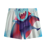 Cute Dracula Print Mesh Shorts