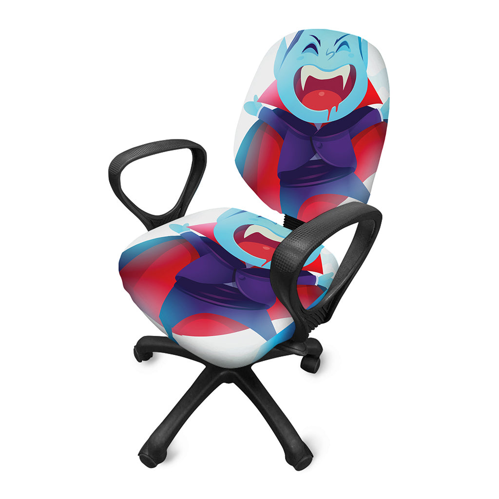 Cute Dracula Print Office Chair Cover