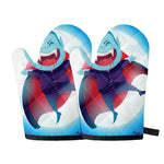 Cute Dracula Print Oven Mitts