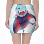 Cute Dracula Print Pencil Mini Skirt