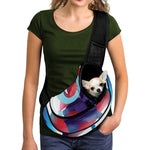 Cute Dracula Print Pet Sling Carrier