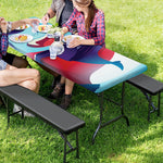 Cute Dracula Print Picnic Table Cover