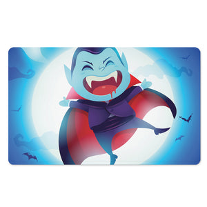 Cute Dracula Print Polyester Doormat