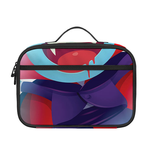 Cute Dracula Print Portable Lunch Bag