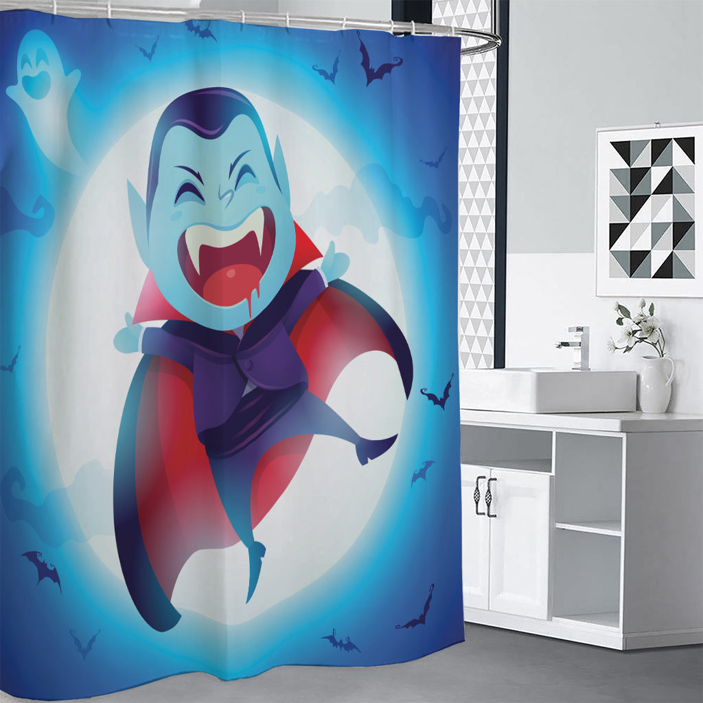 Cute Dracula Print Premium Shower Curtain