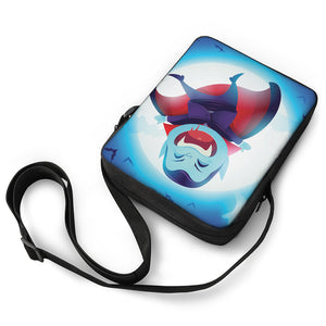 Cute Dracula Print Rectangular Crossbody Bag