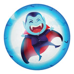 Cute Dracula Print Round Blanket