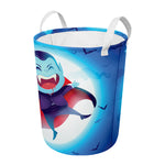 Cute Dracula Print Round Laundry Basket