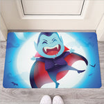 Cute Dracula Print Rubber Doormat