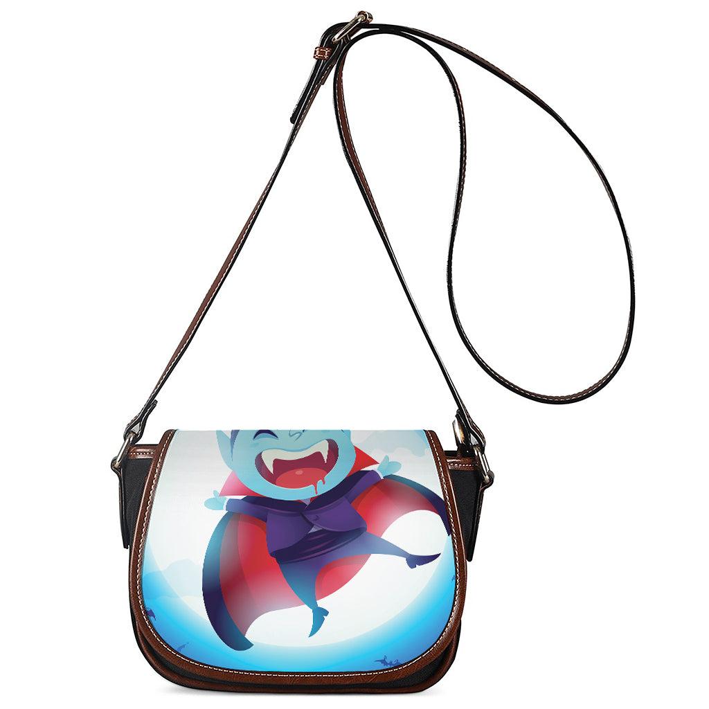 Cute Dracula Print Saddle Bag