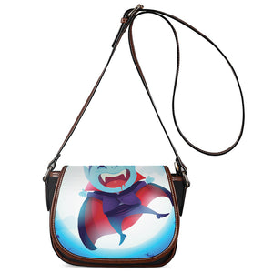 Cute Dracula Print Saddle Bag