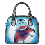 Cute Dracula Print Shoulder Handbag