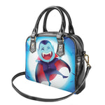 Cute Dracula Print Shoulder Handbag