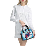 Cute Dracula Print Shoulder Handbag