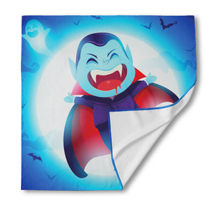 Cute Dracula Print Silk Bandana