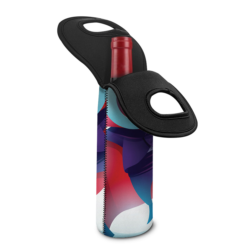 Cute Dracula Print Single Neoprene Wine Tote