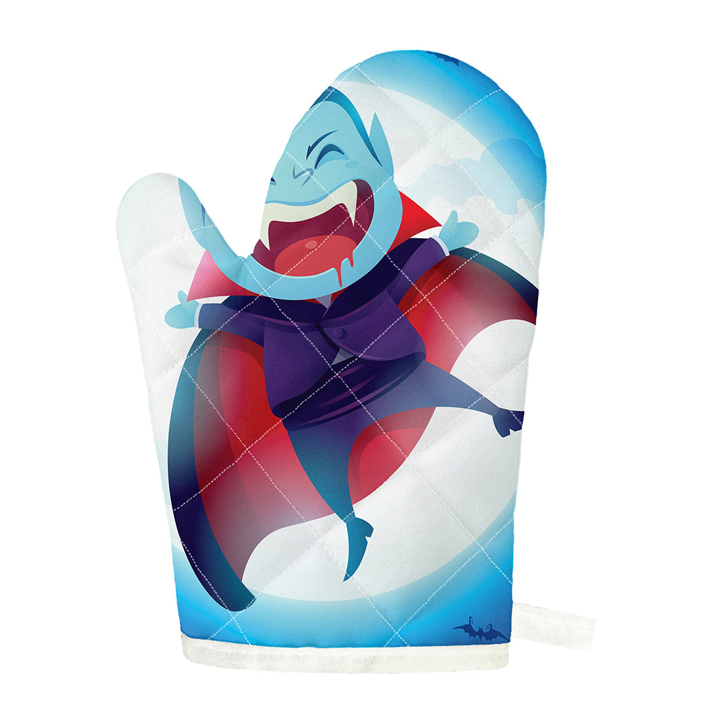 Cute Dracula Print Single Oven Mitt