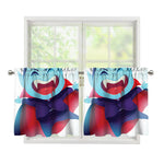 Cute Dracula Print Tier Curtains