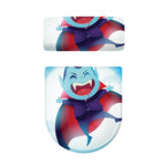 Cute Dracula Print Toilet Lid And Tank Cover Set