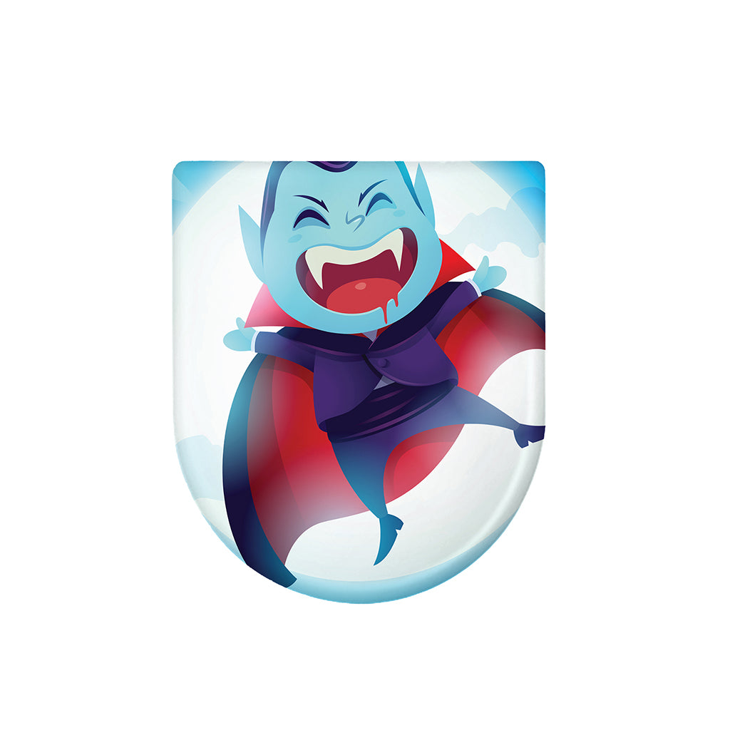 Cute Dracula Print Toilet Lid Cover