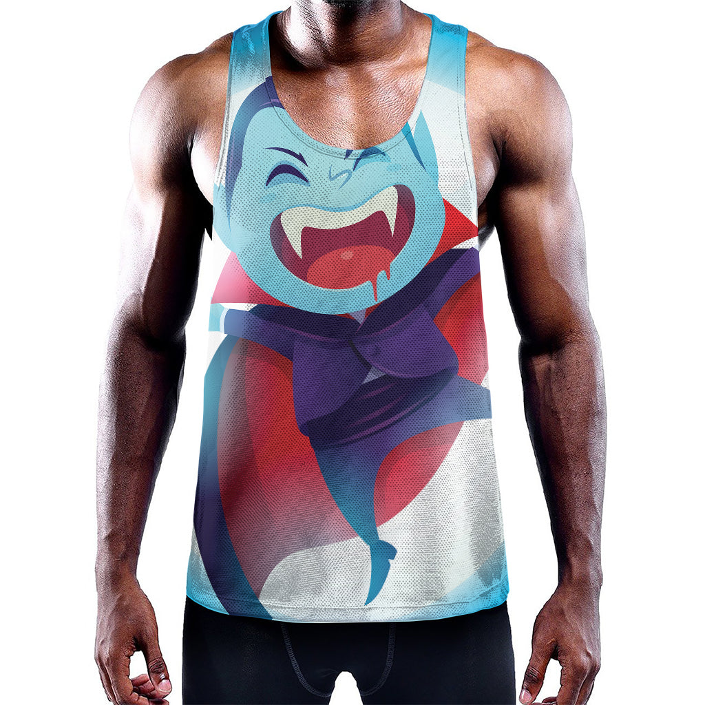 Cute Dracula Print Training Tank Top