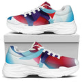 Cute Dracula Print White Chunky Shoes