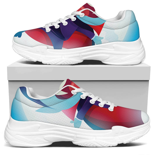 Cute Dracula Print White Chunky Shoes