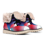 Cute Dracula Print Winter Boots