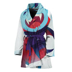 Cute Dracula Print Women's Bathrobe