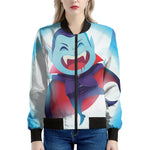 Cute Dracula Print Women's Bomber Jacket
