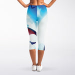 Cute Dracula Print Women's Capri Leggings