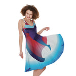 Cute Dracula Print Women's Sleeveless Dress