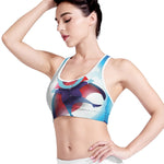 Cute Dracula Print Women's Sports Bra