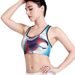 Cute Dracula Print Women's Sports Bra