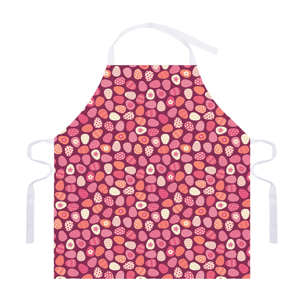 Cute Easter Eggs Pattern Print Adjustable Apron